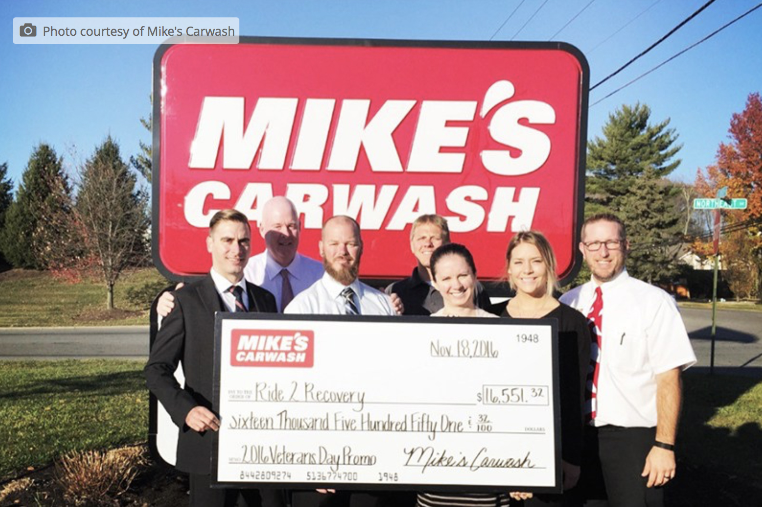 Mike’s Carwash raises 16.5K for Ride 2 Recovery