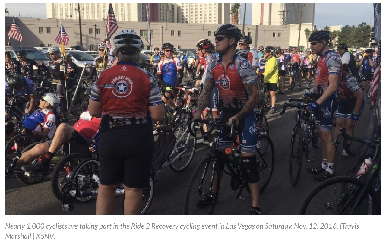 Nearly 1,000 cyclists taking part in Ride 2 Recovery in Las Vegas