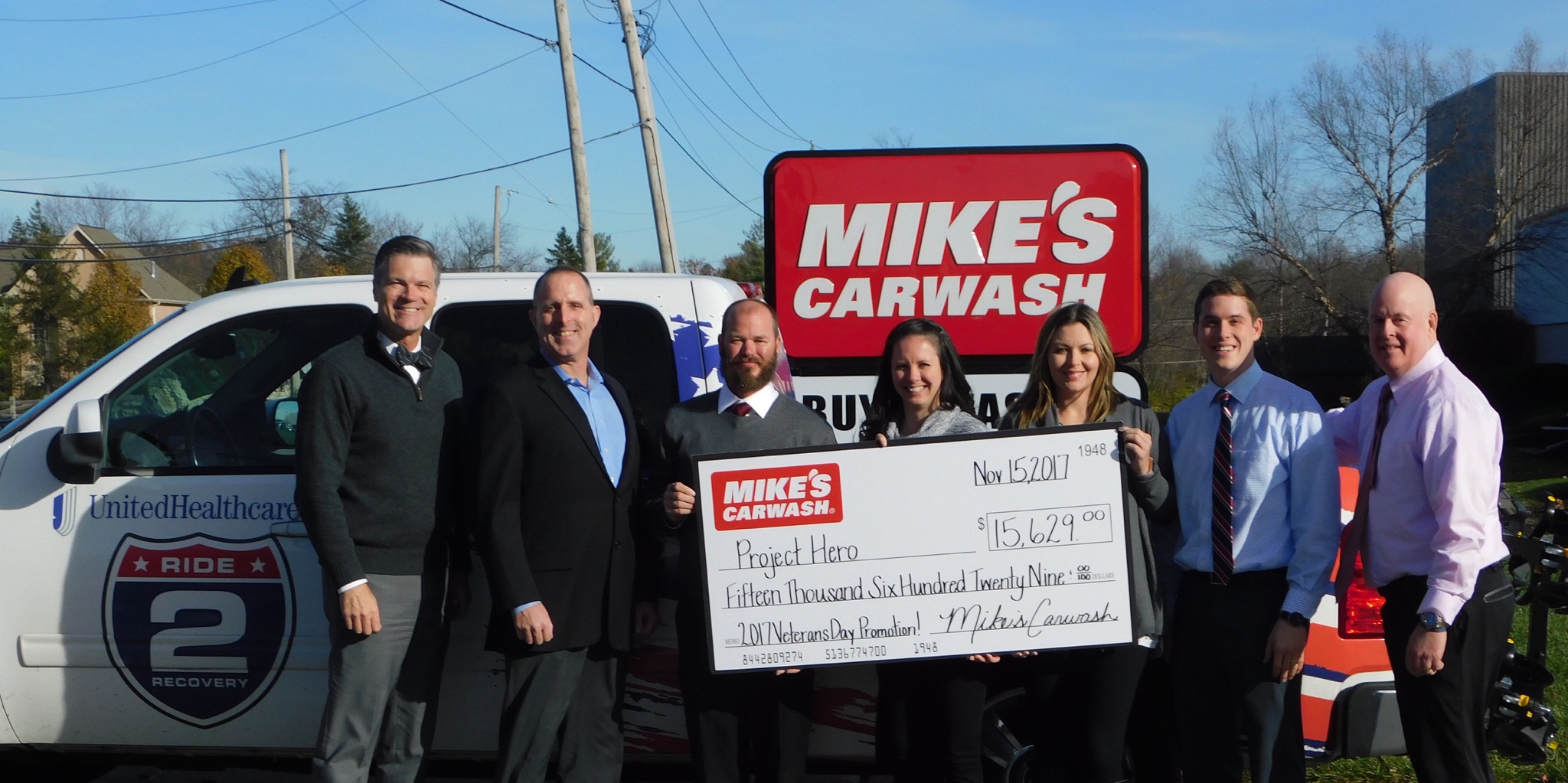 MIKE’S CARWASH donates $15.6K to Project Hero 